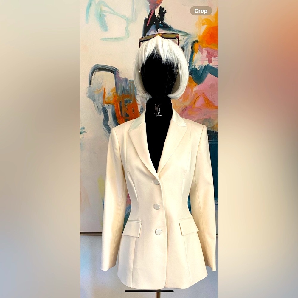 Theory Winter White Tuxedo Blazer NWT